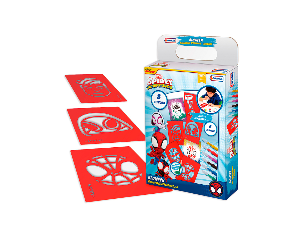 SET STENCILS CON BLOW PEN VSP03319 AVENGERS