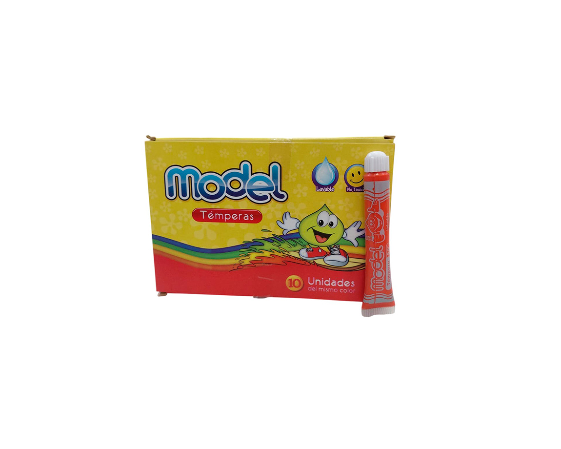 TEMPERA MODEL POMO 8 ML Cx10 NARANJA