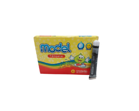 TEMPERA MODEL POMO 8 ML Cx10 NEGRO