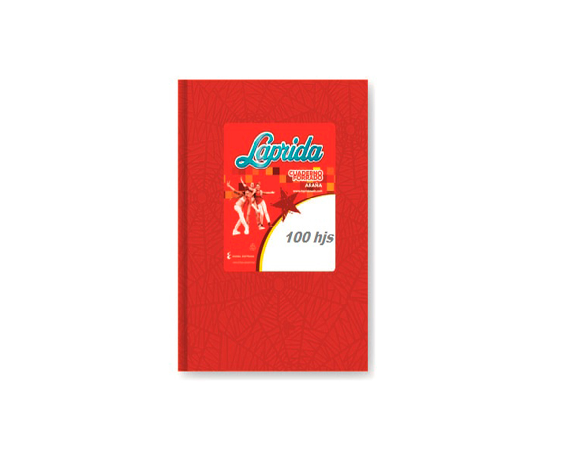 CUADERNO LAPRIDA ARAÑA 100 H = ROJO