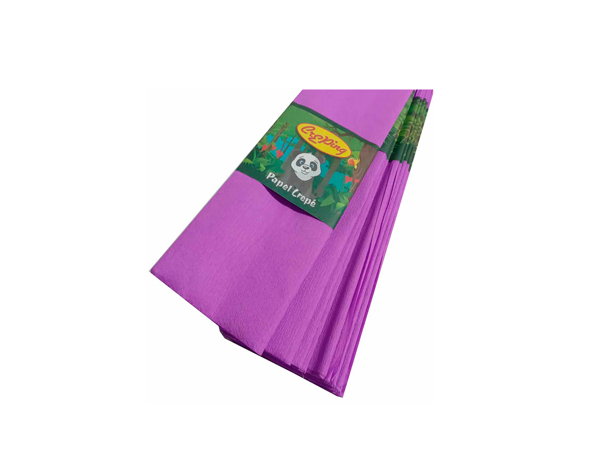 PAPEL CREPE CREPING LILA x 10 U.