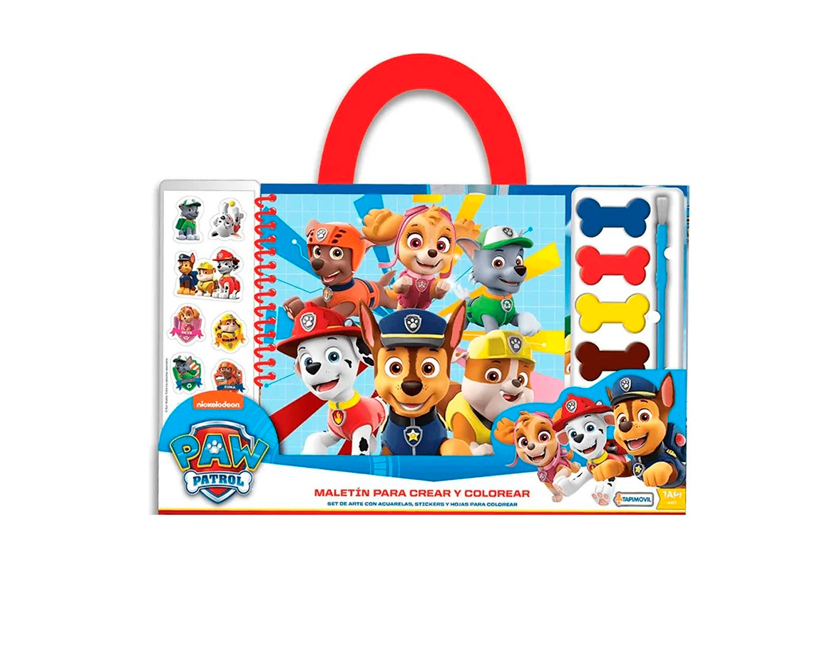 MALETIN ARTE PARA COLOREAR PAW PATROL SPC09980