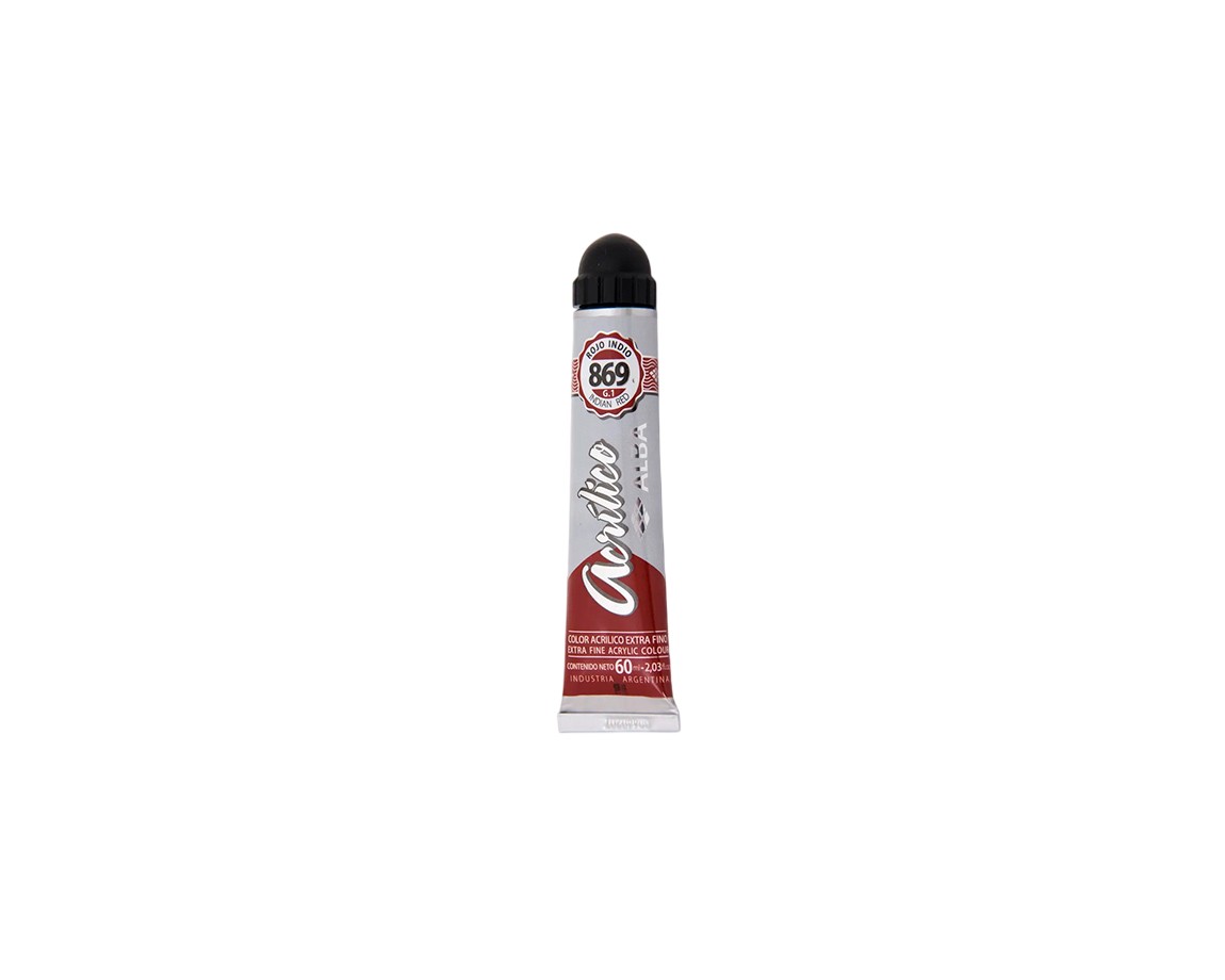 ACRILICO ALBA 3x60 G.1 869 ROJO INDIO
