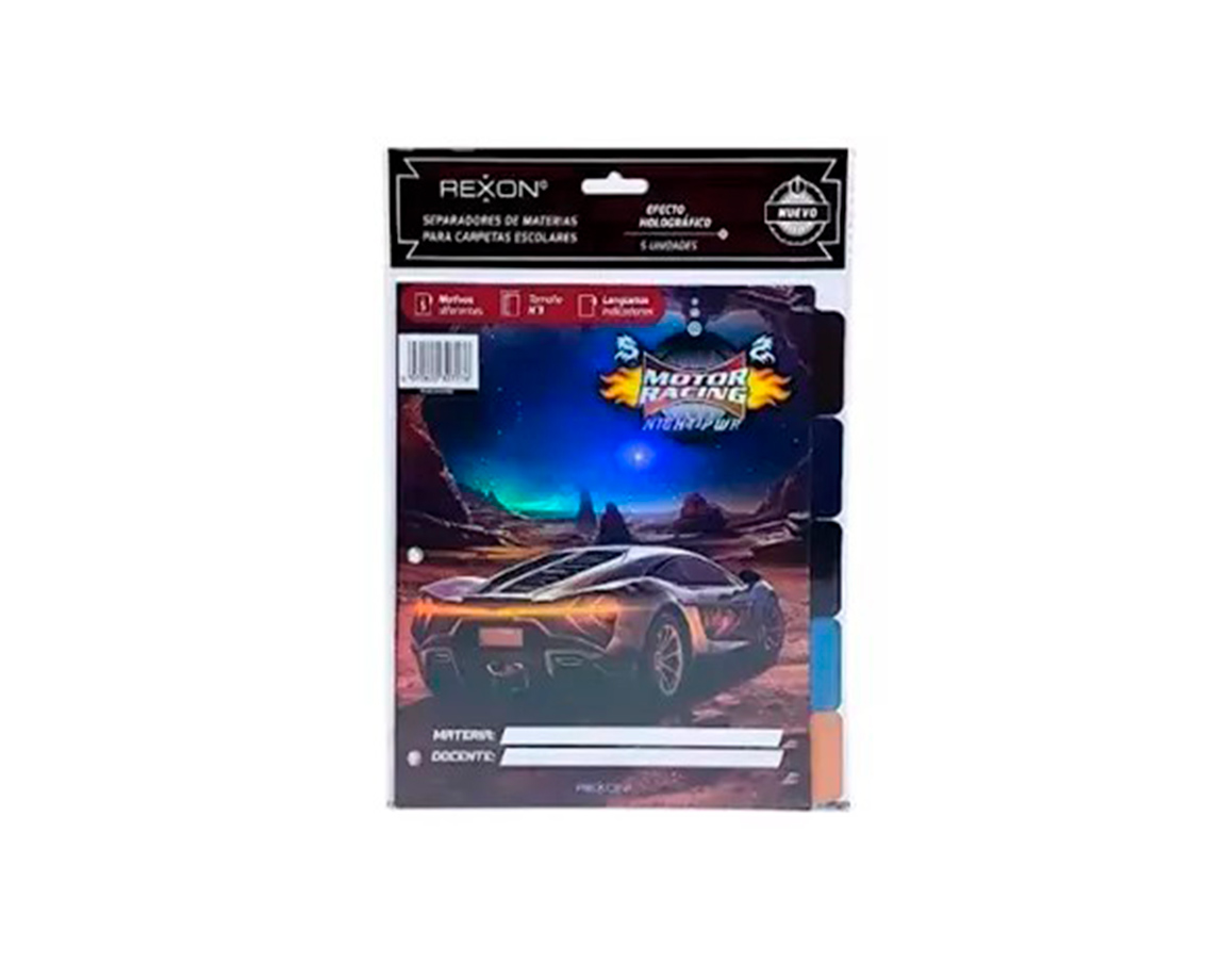 SEPARADOR REXON Nro 3 MOTOR RACING NIGHT POWER SOLAPA