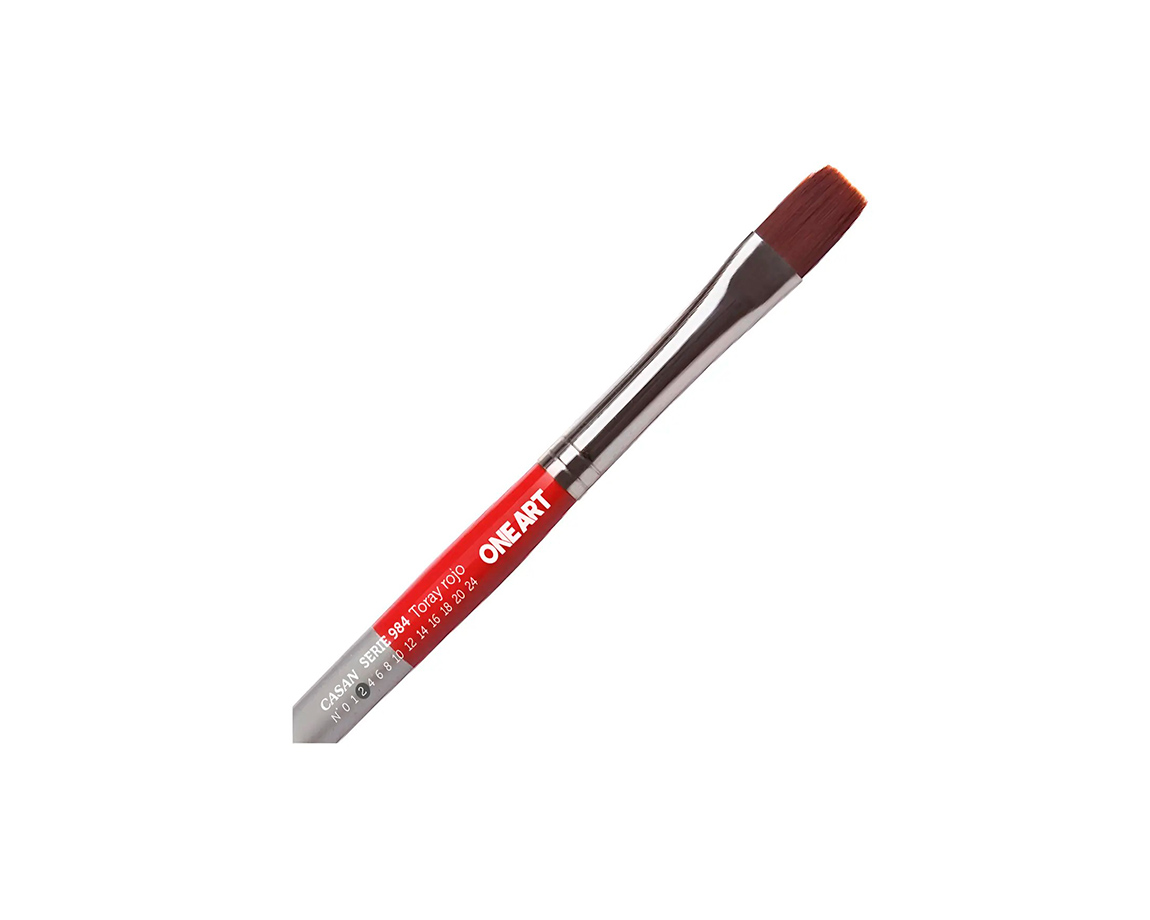 PINCEL CASAN S-984 Nro  2 TORAY ROJO x 6 u. CHATO