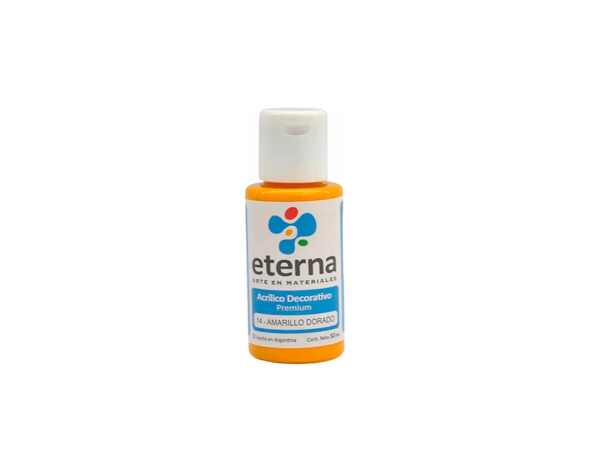 ACRILICO ETERNA DECO x  50 ML   14 AMARILLO DORADO