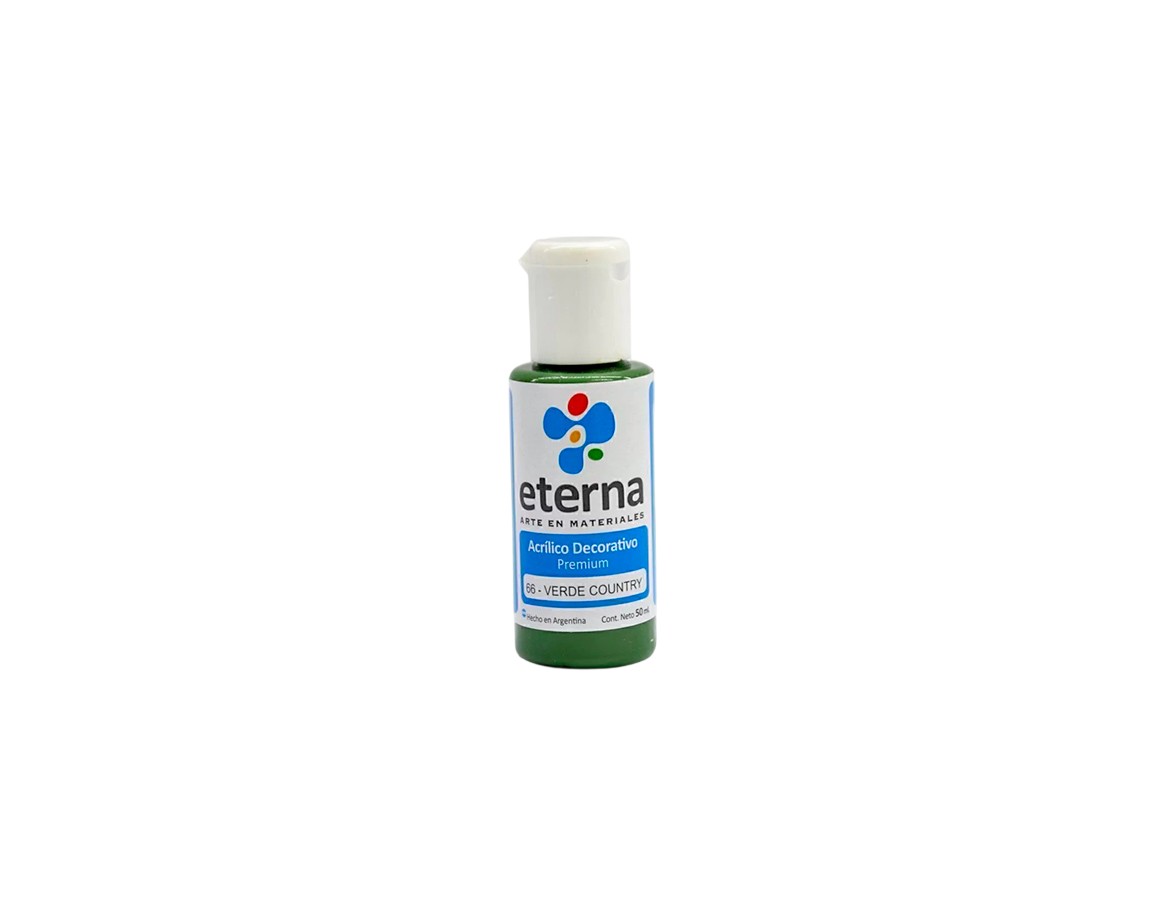 ACRILICO ETERNA DECO x  50 ML   66 VERDE COUNTRY