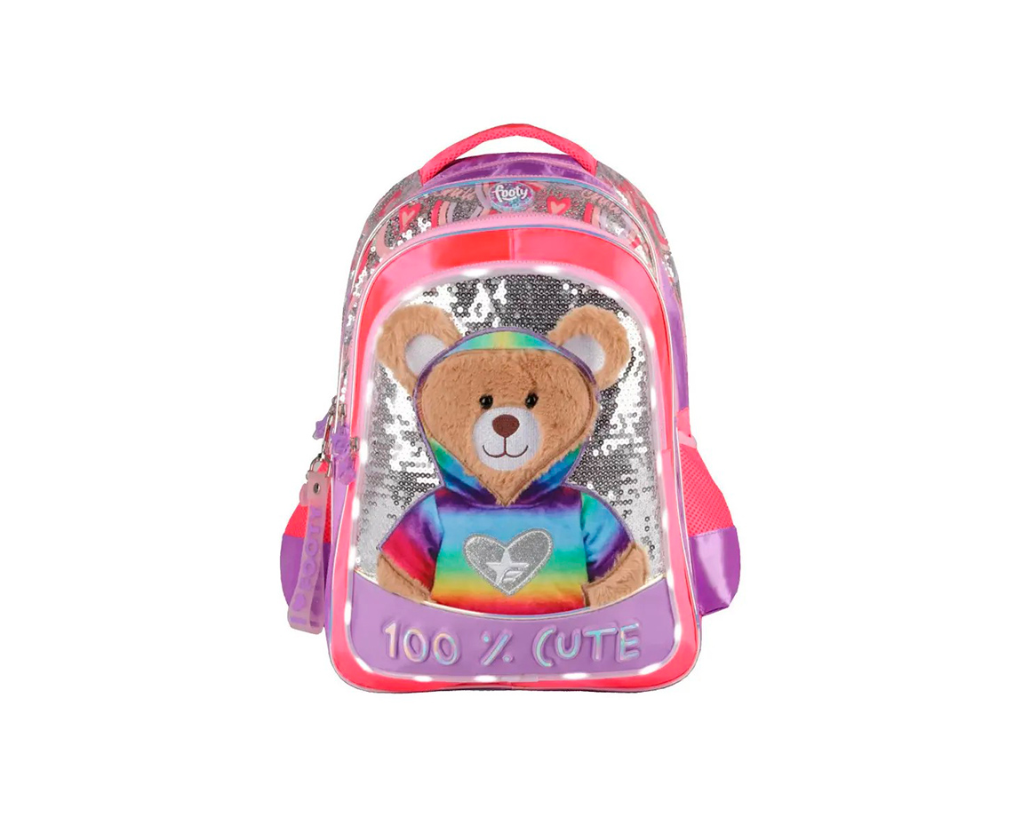 MOCHILAS FOOTY F2133 ESP 18P CUTE LUZ