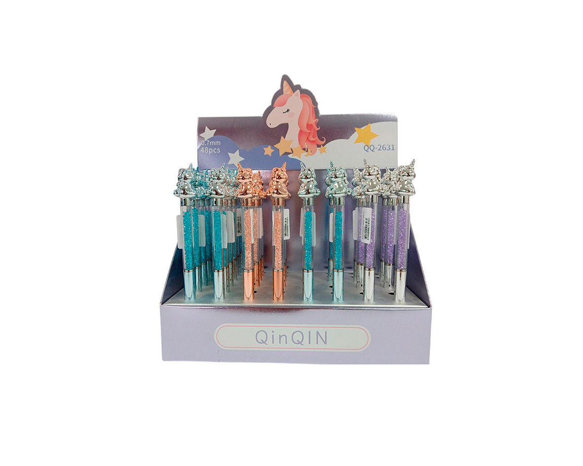 BOLIGRAFO COLOURS 26821 METAL UNICORNIO