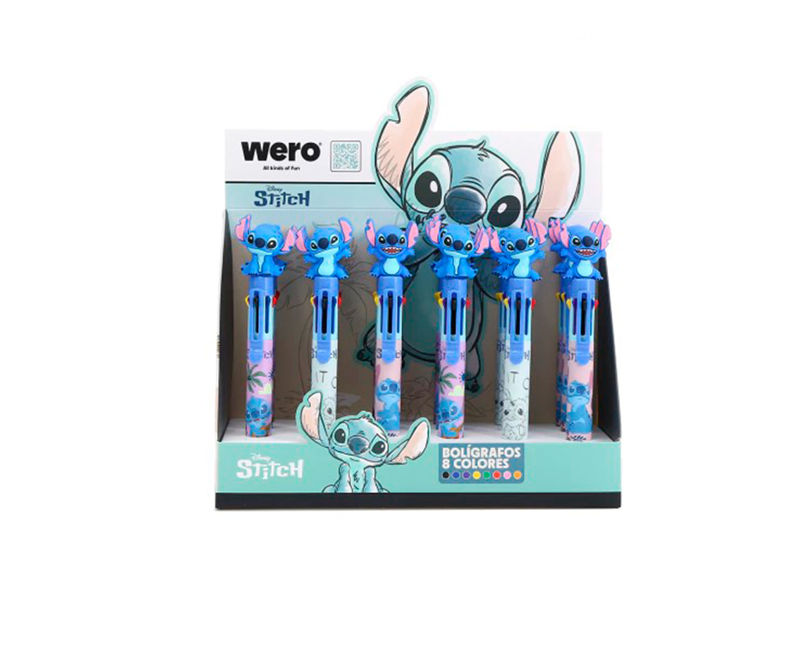 BOLIGRAFO WERO WE4277 8 COLORES STITCH