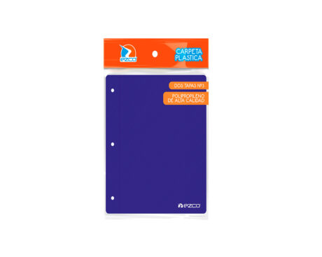 CARPETA EZCO N°3 AZUL 2 TAPAS