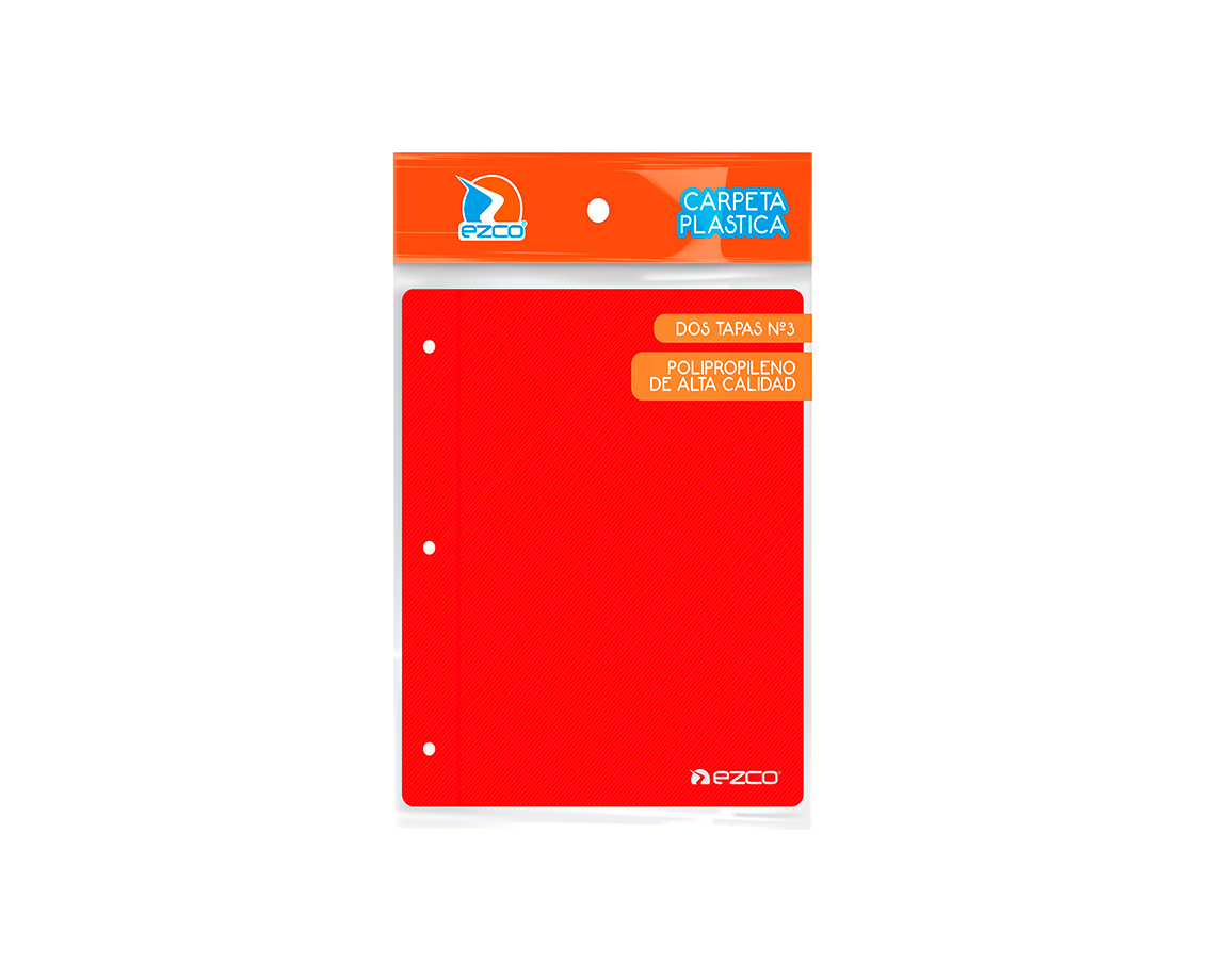 CARPETA EZCO N°3 ROJA 2 TAPAS