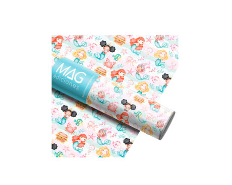 PAPEL REGALO MAG 5165 SUEÑOS DE SIRENITA