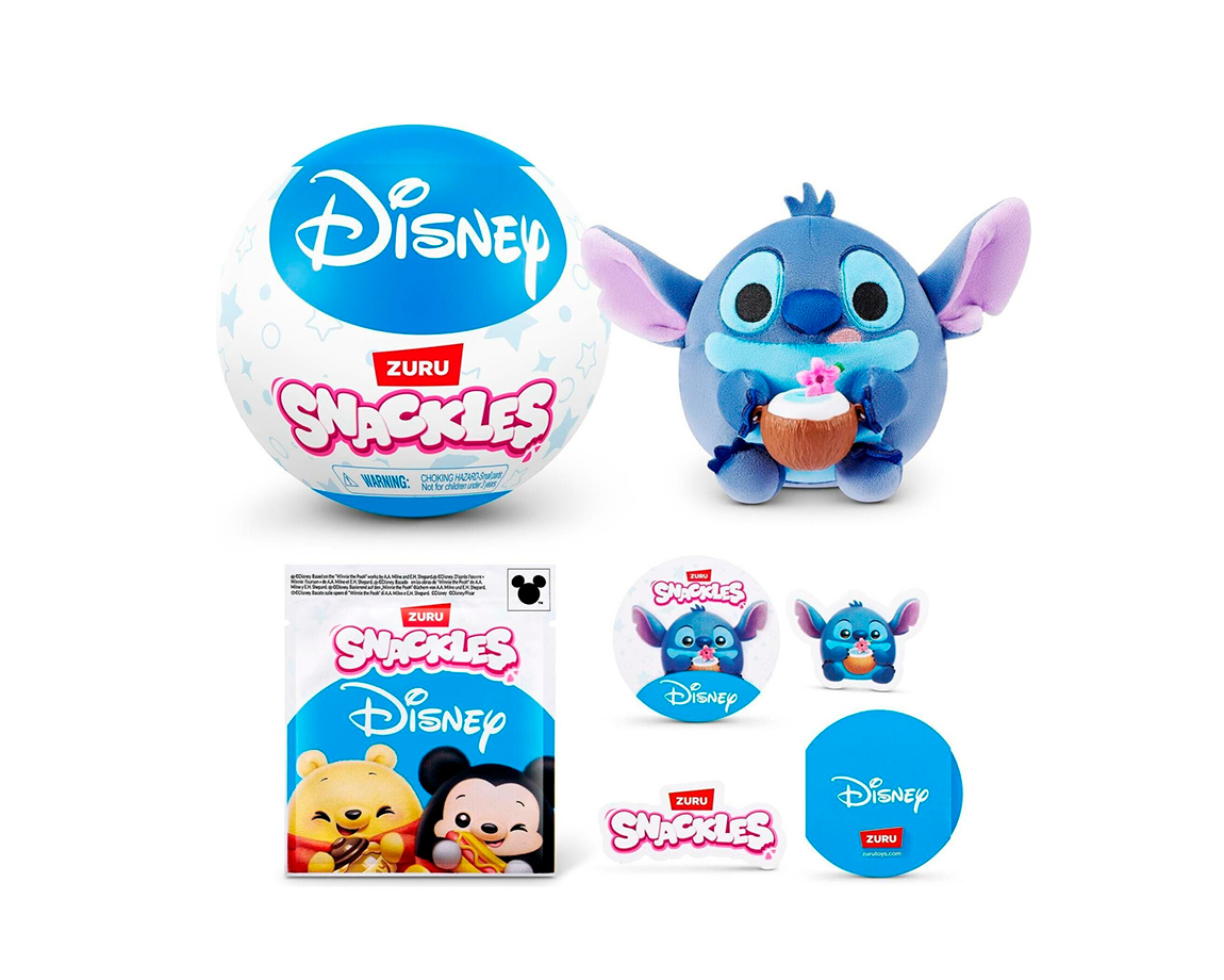 JUGUETE ZURU 8031 SNACKLES DISNEY PELUCHE DE 20 CM