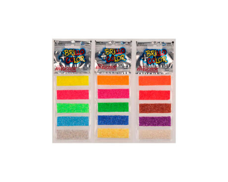 BRILLANTINA MINI-GLASS SURTIDO FLUO