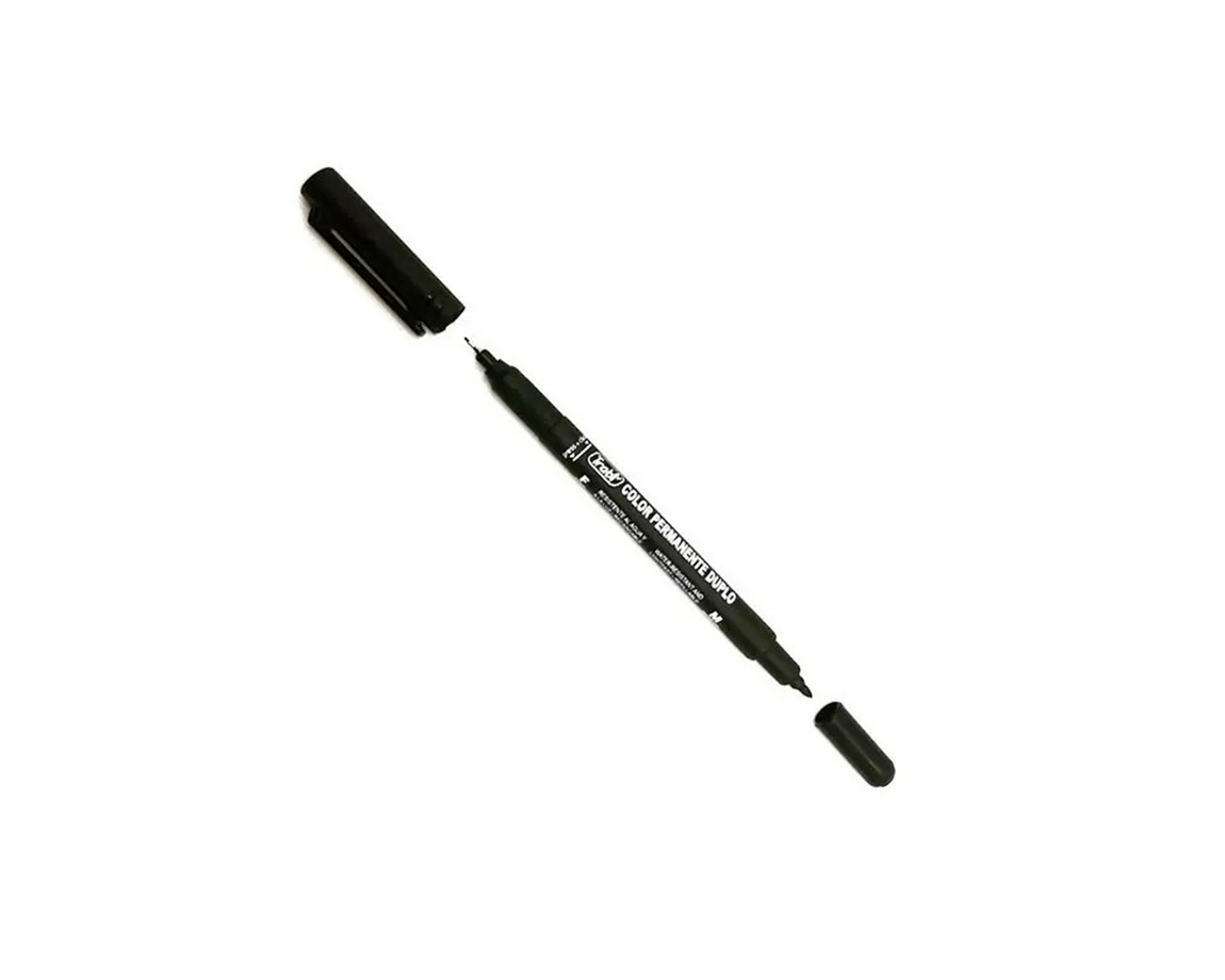 MARCADOR TRABI MEDIO PERMAN NEGRO x 12 U.