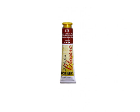 OLEOS ACRILEX 373 ROJO CADMIO PURPURA 6x20 ML