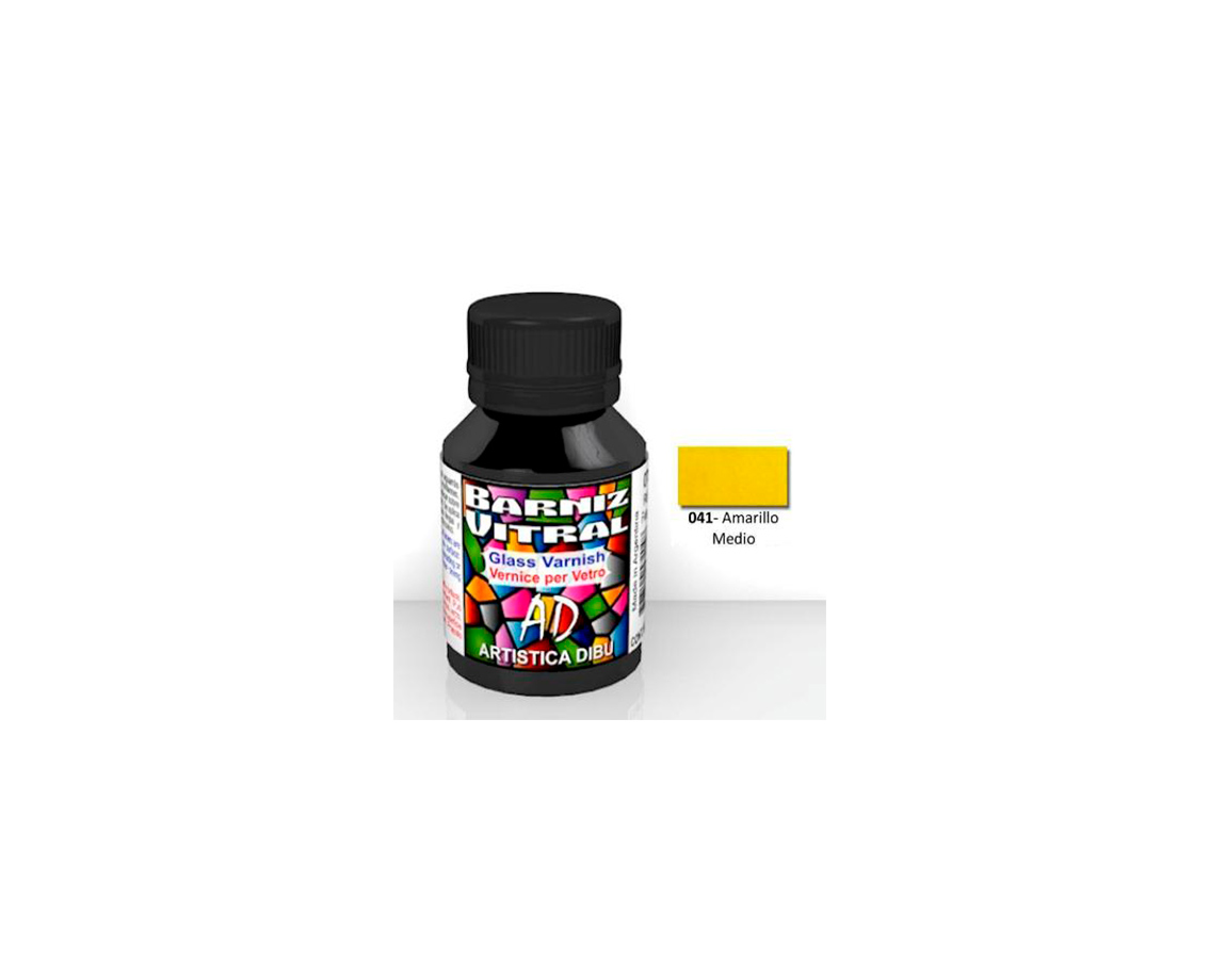 BARNIZ AD VITRAL 041 AMARILLO MEDIO x 50 ML