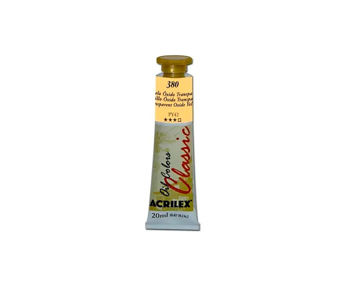 OLEOS ACRILEX 380 AMARILLO OXIDO TR 6x20 ML
