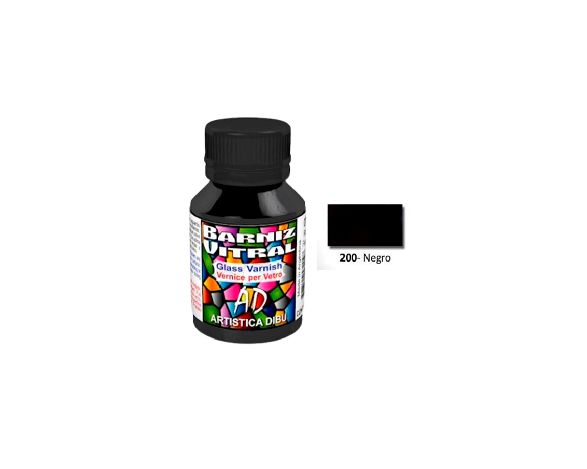 BARNIZ AD VITRAL 200 NEGRO x 50 ML
