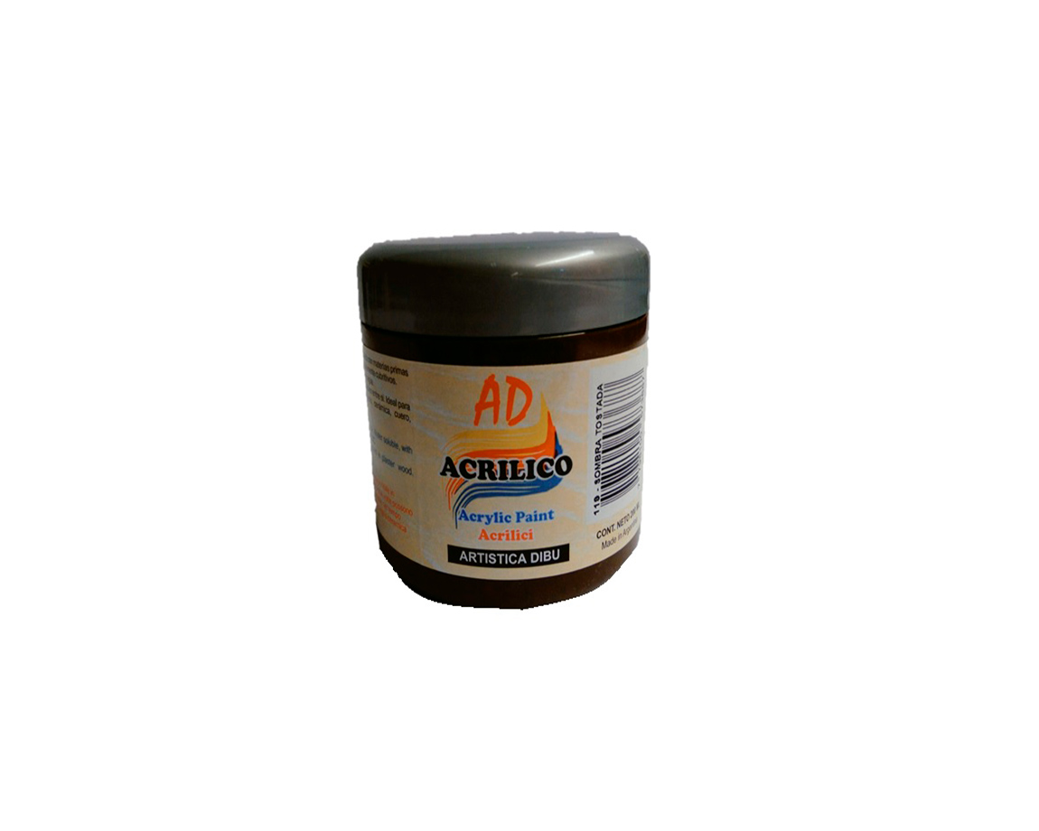 ACRILICO AD DECORATIVO 200 ML 119 SOMBRA TOSTADA