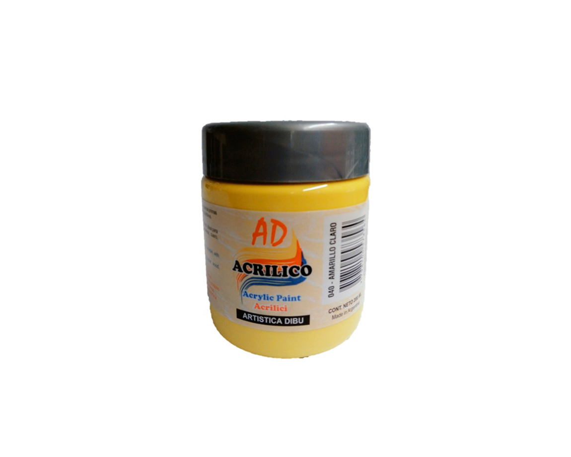ACRILICO AD DECORATIVO 200 ML 040 AMARILLO CLARO