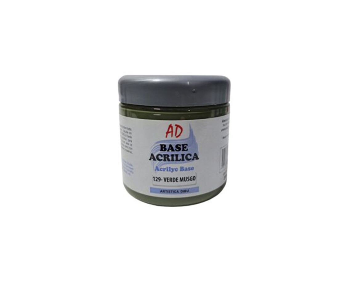 BASE ACRILICA AD x 200CC 129 VERDE MUSGO