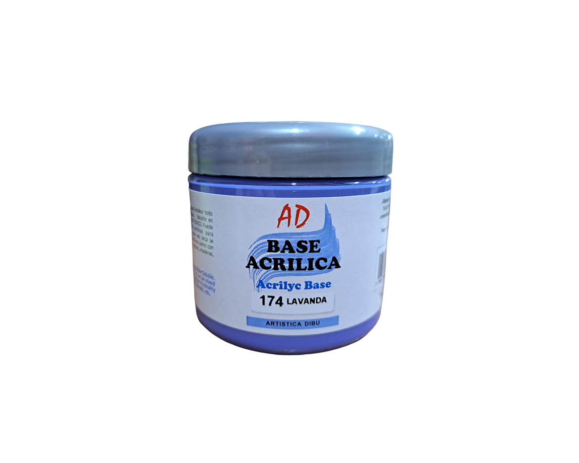BASE ACRILICA AD x 200CC 174 LAVANDA