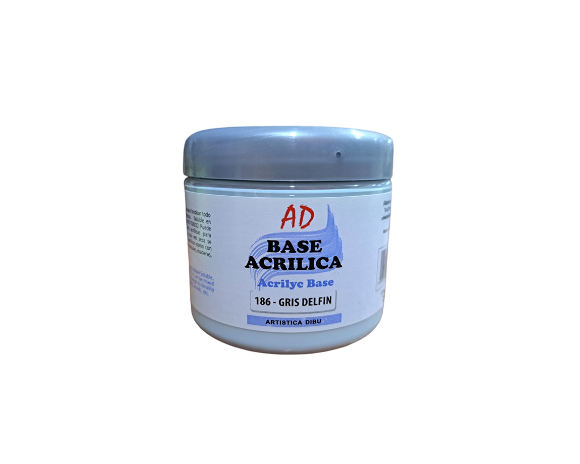 BASE ACRILICA AD x 200CC 186 GRIS DELFIN