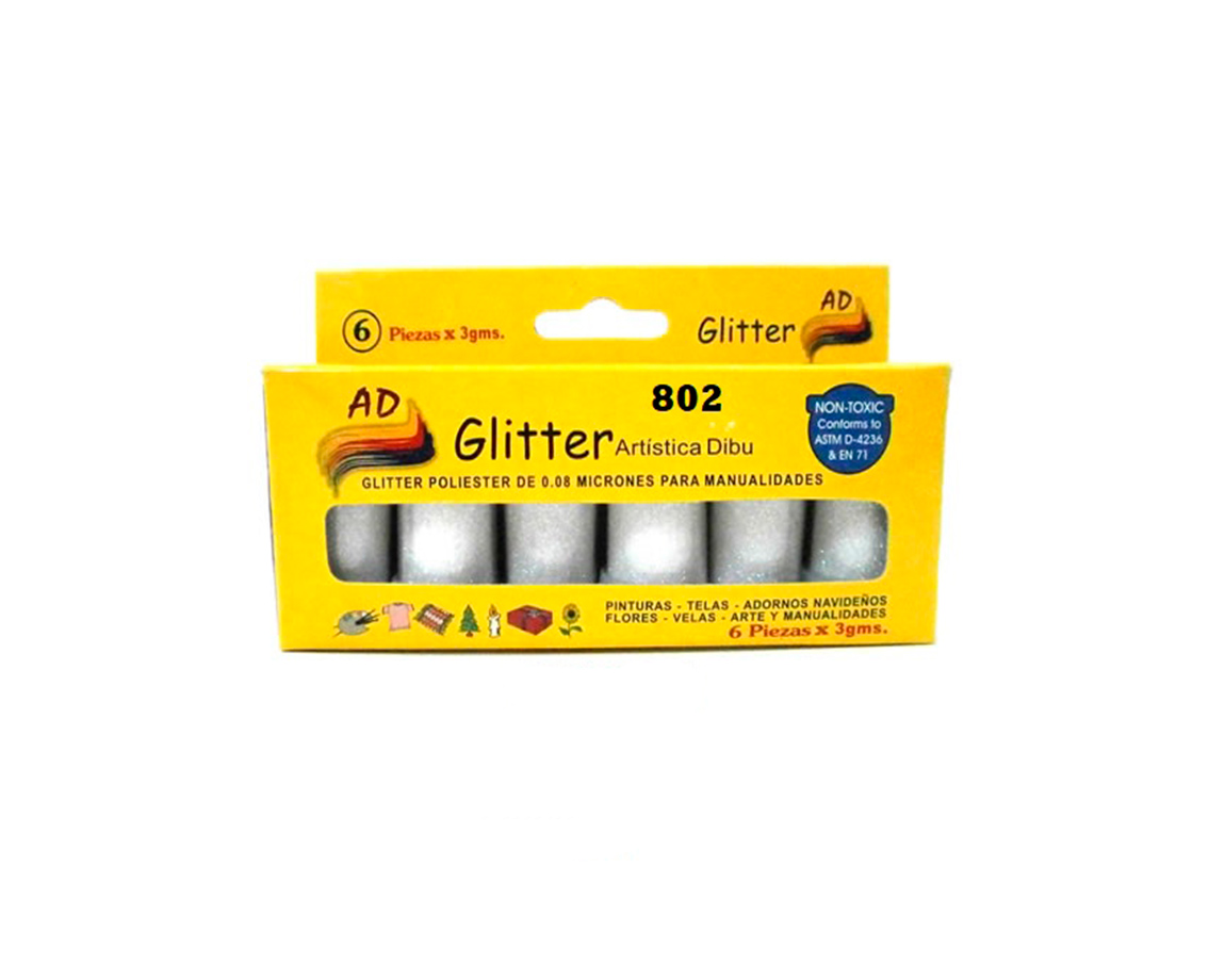 GIVRE AD TUBO 802 IRIDISCENTE CELESTE 3GS  x 6 UNID.