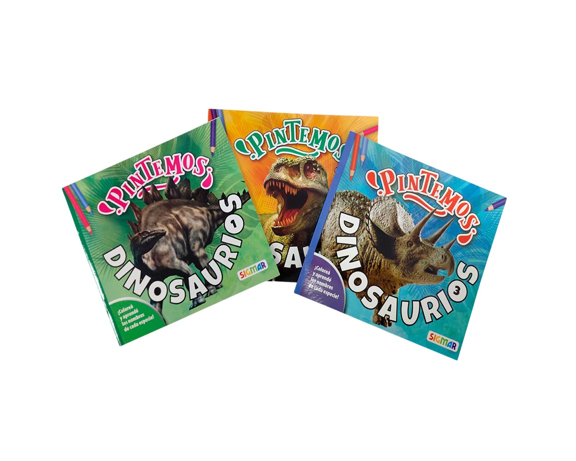 LIBROS SIGMAR PINTAR PINTEMOS DINOSAURIOS