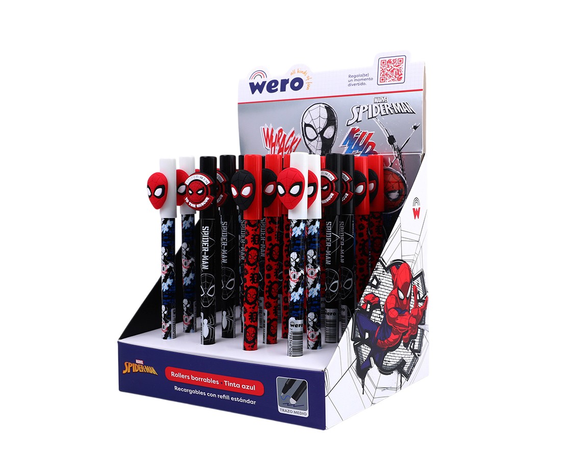BOLIGRAFO WERO WE4008 BORRABLE SPIDERMAN