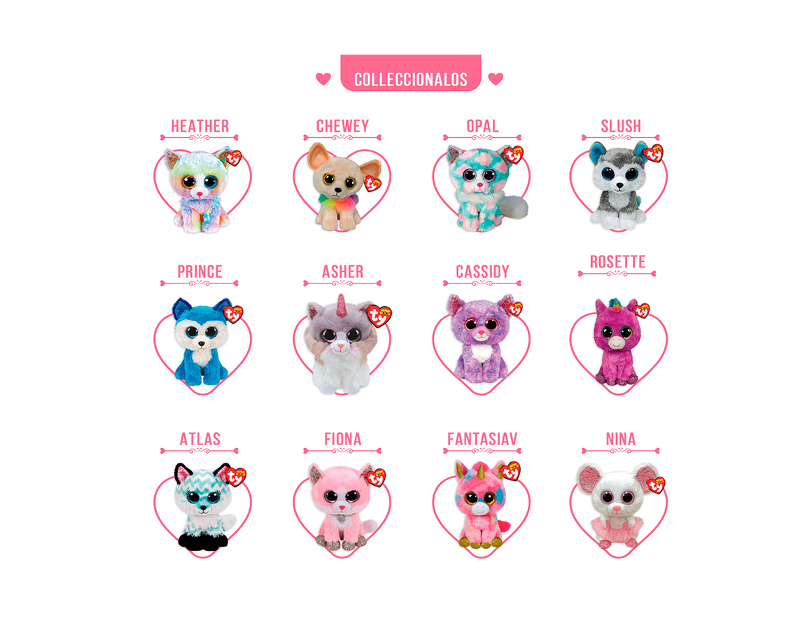 PELUCHE TY BEANIE BOOS TYR15000E SURTIDO DISPLAY X12