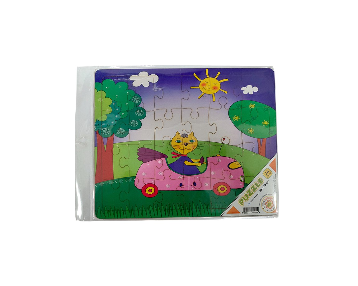 JUGUETE PUZZLES 200-1815 MADERA 23X30 CM 24 PIEZAS