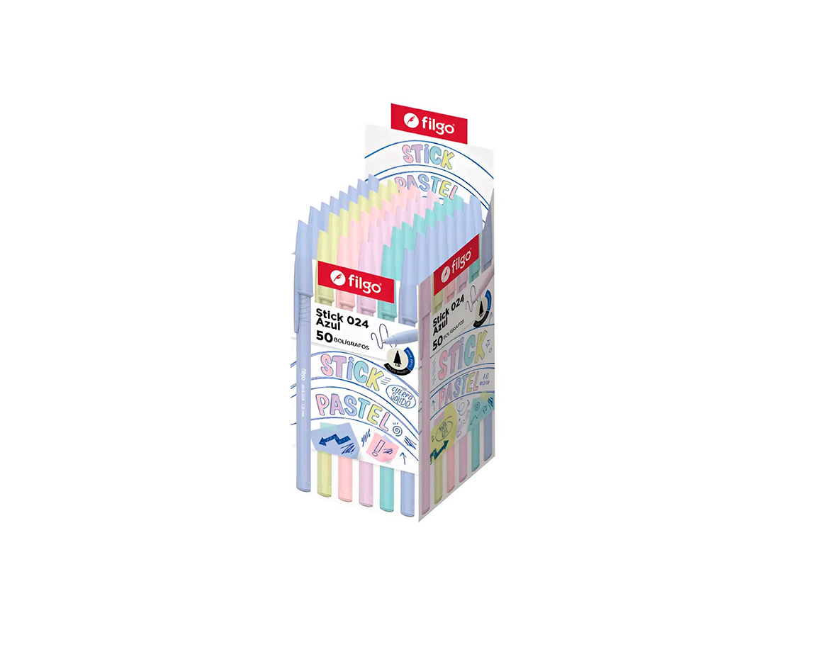 BOLIGRAFO FILGO STICK 024 1.0 PASTEL