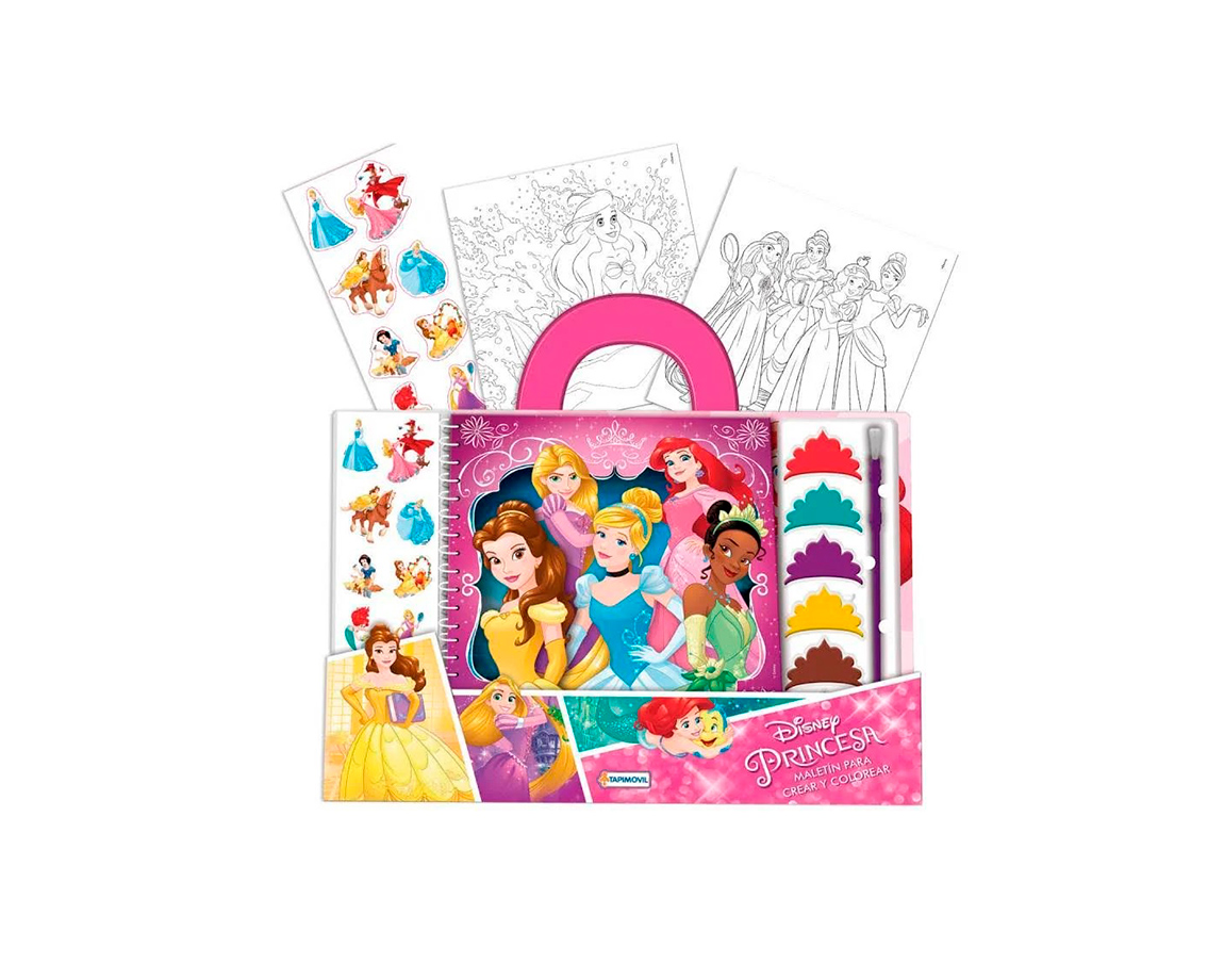 MALETIN ARTE PARA COLOREAR DISNEY PRINCESA 17569