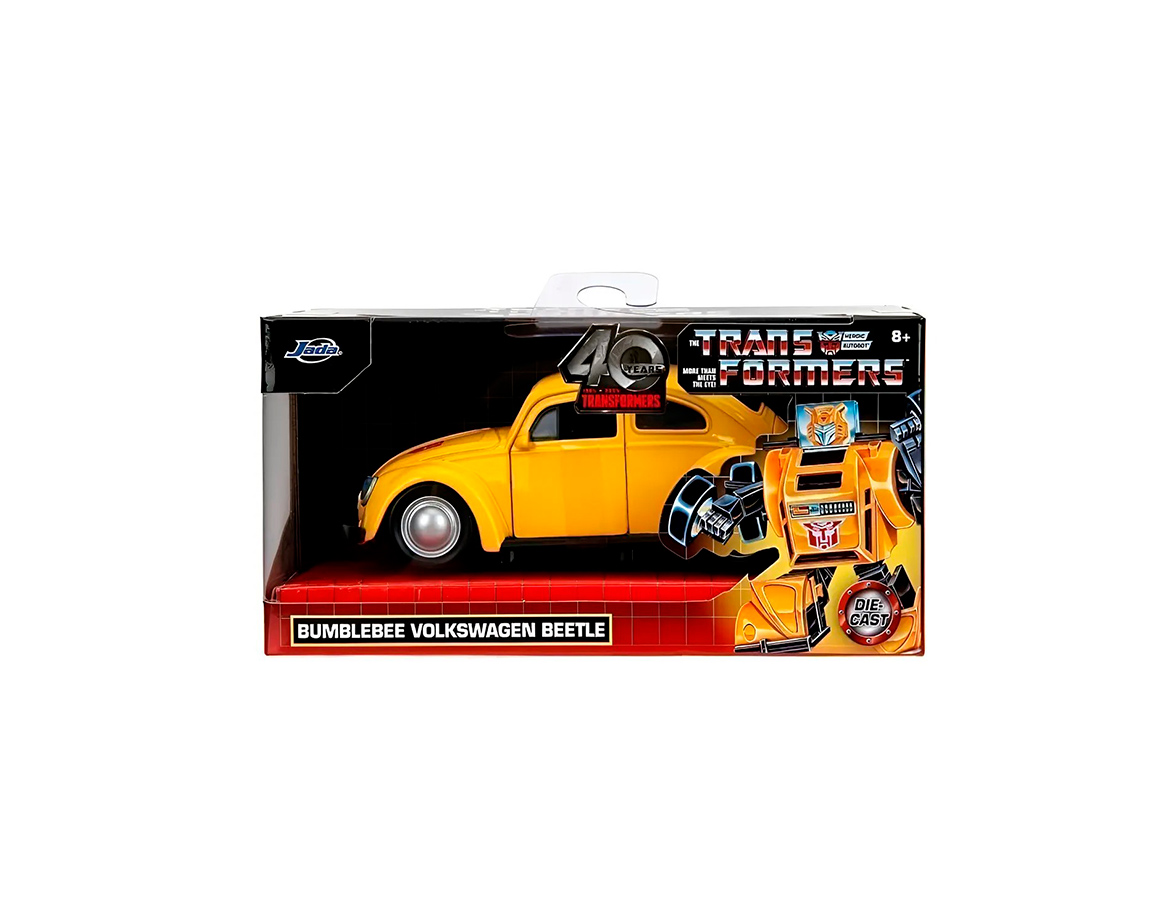 AUTO VOLKSWAGEN BEETLE BUMBLEBEE TRANSFORMERS 1:32 AMARILLO JADA JDA045