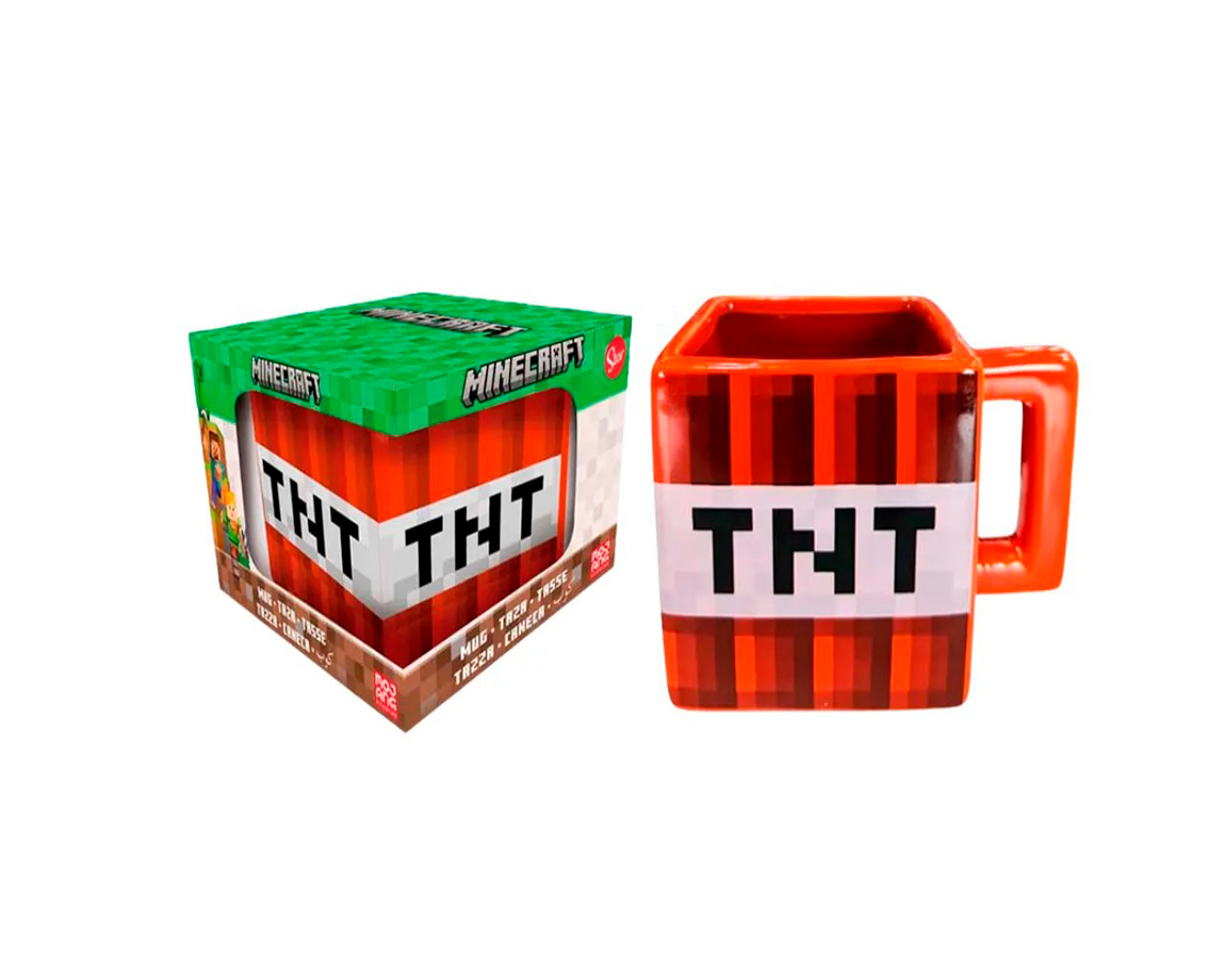 TAZA CERAMICA 3D MINECRAFT EN CAJA STOR 40488