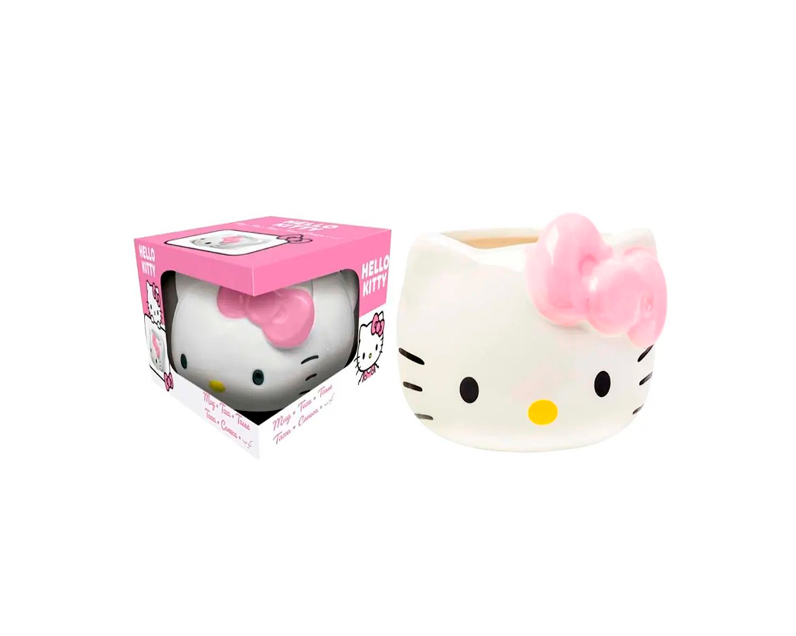 TAZA CERAMICA 3D HELLO KITTY EN CAJA STOR 78898