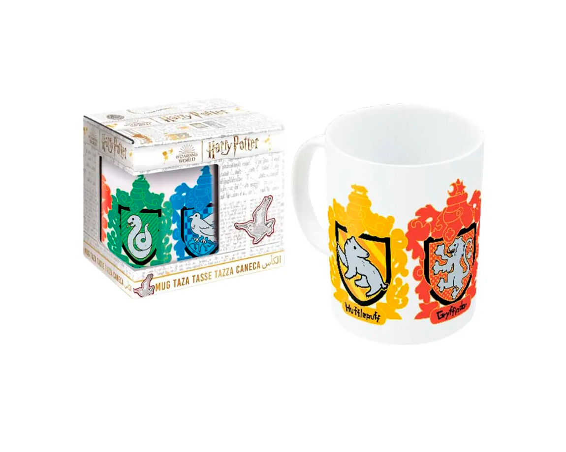 TAZA CERAMICA HARRY POTTER CASAS 325ML EN CAJA STOR 7856
