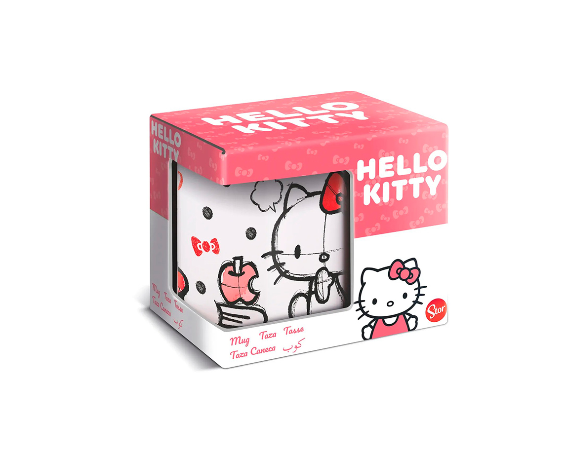 TAZA CERAMICA HELLO KITTY 325ML EN CAJA STOR 75358