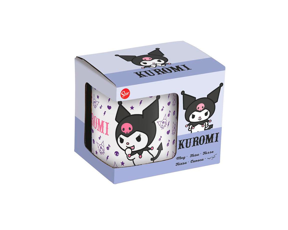 TAZA CERAMICA KUROMI 325ML EN CAJA STOR 88358