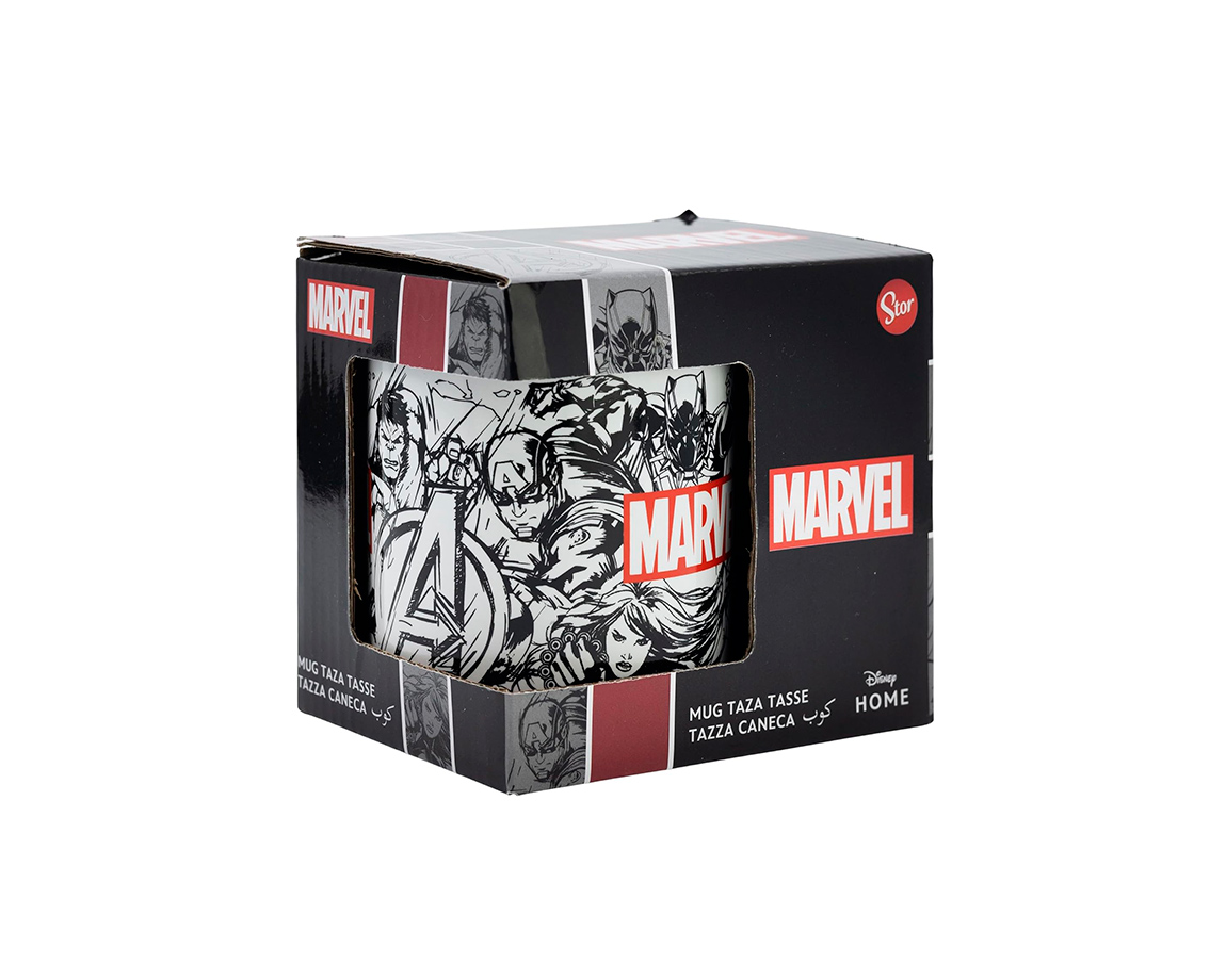 TAZA CERAMICA MARVEL 325ML EN CAJA STOR 75438