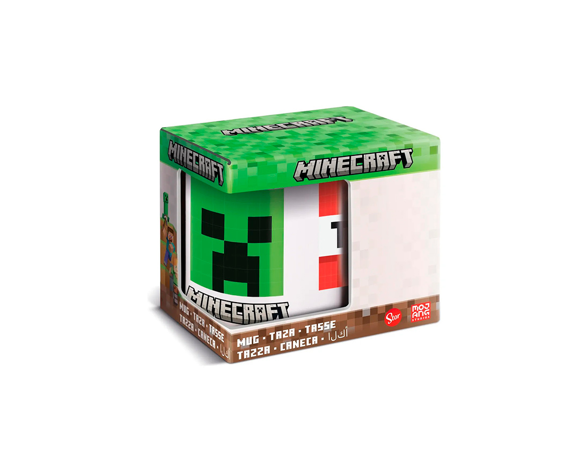 TAZA CERAMICA MINECRAFT 325ML EN CAJA STOR 433