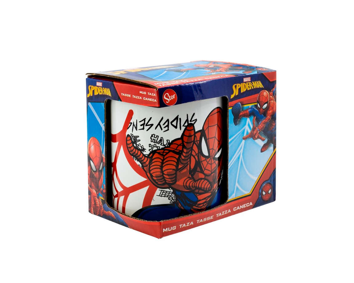 TAZA CERAMICA SPIDERMAN URBANO 325ML EN CAJA STOR 88124