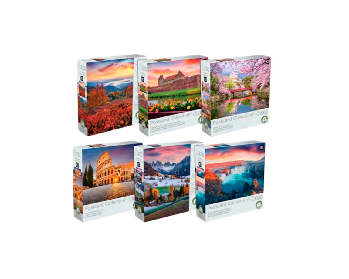 ROMPECABEZAS POSTALES 1000P SURTIDO KI PUZZLES KIP011