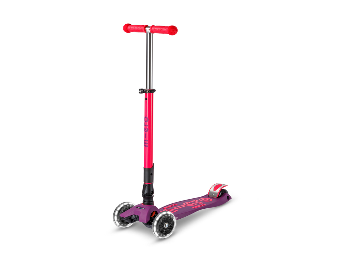 MONOPATIN WABRO 93001ULTRAPINK MICRO MAXI DELUXE LED PLEGABLE