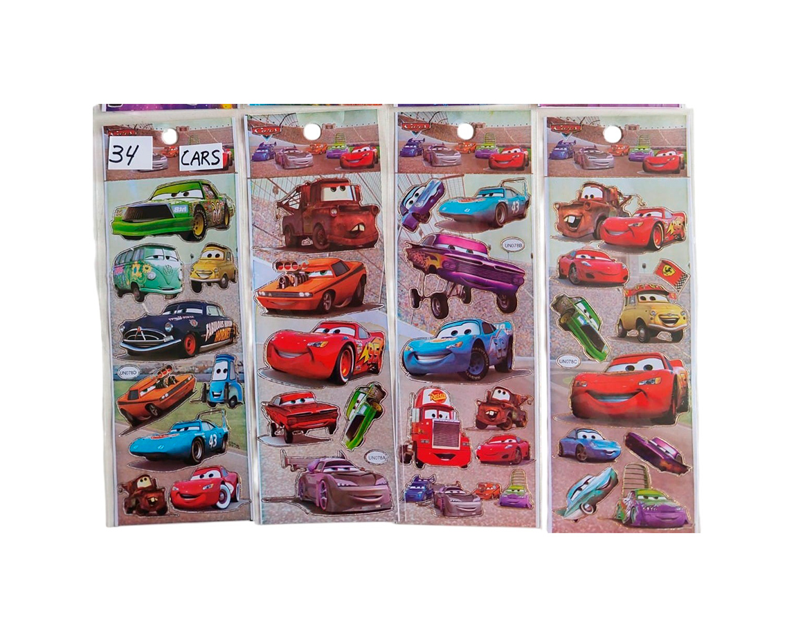 STICKERS CARS x 10 U.