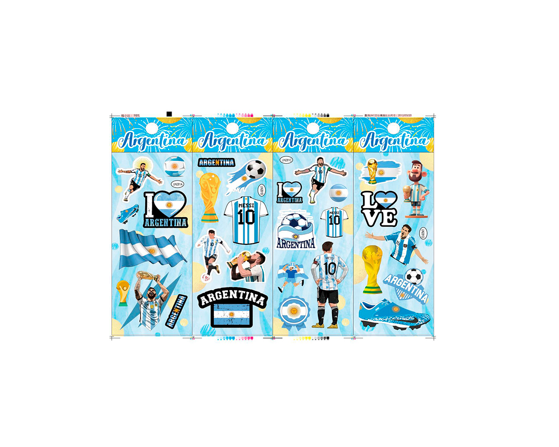 STICKERS ARGENTINA x 10 U.