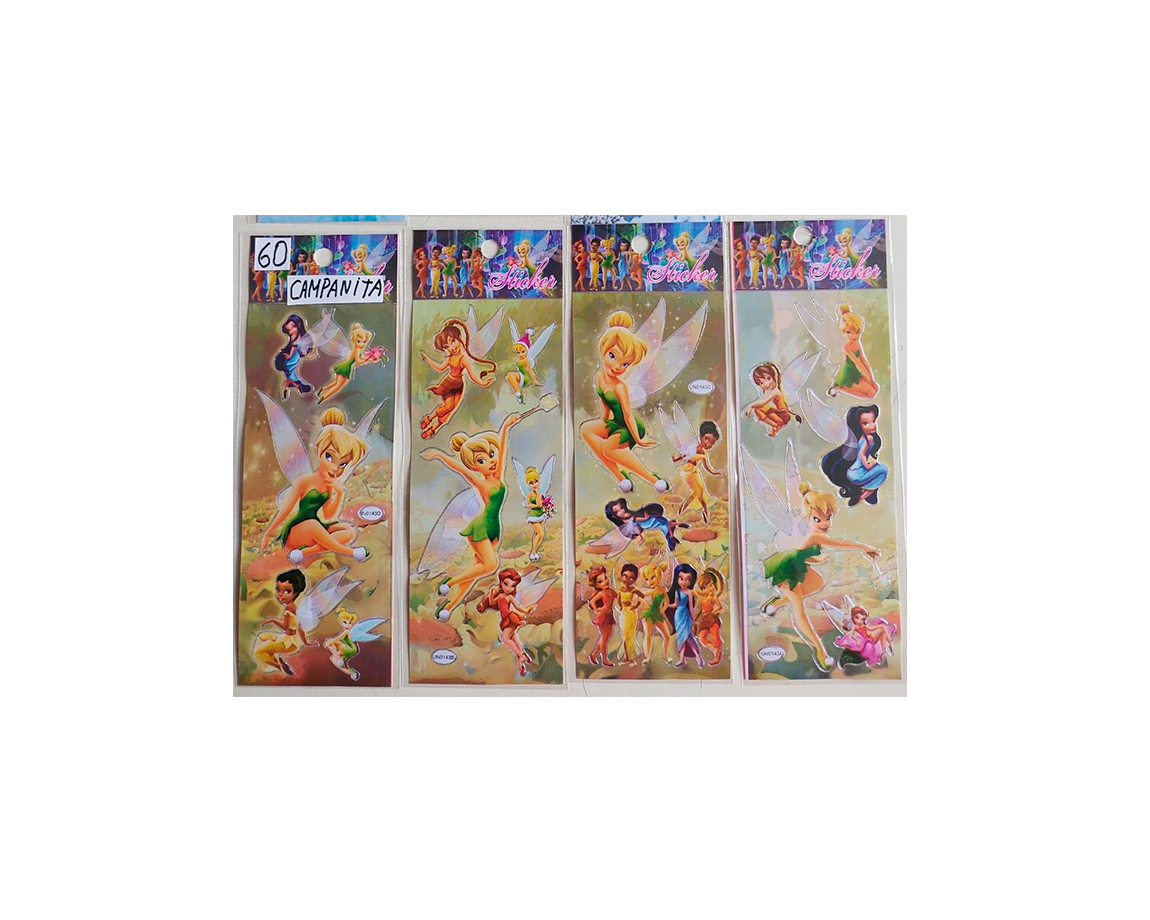 STICKERS TINKER BELL x 10 U.